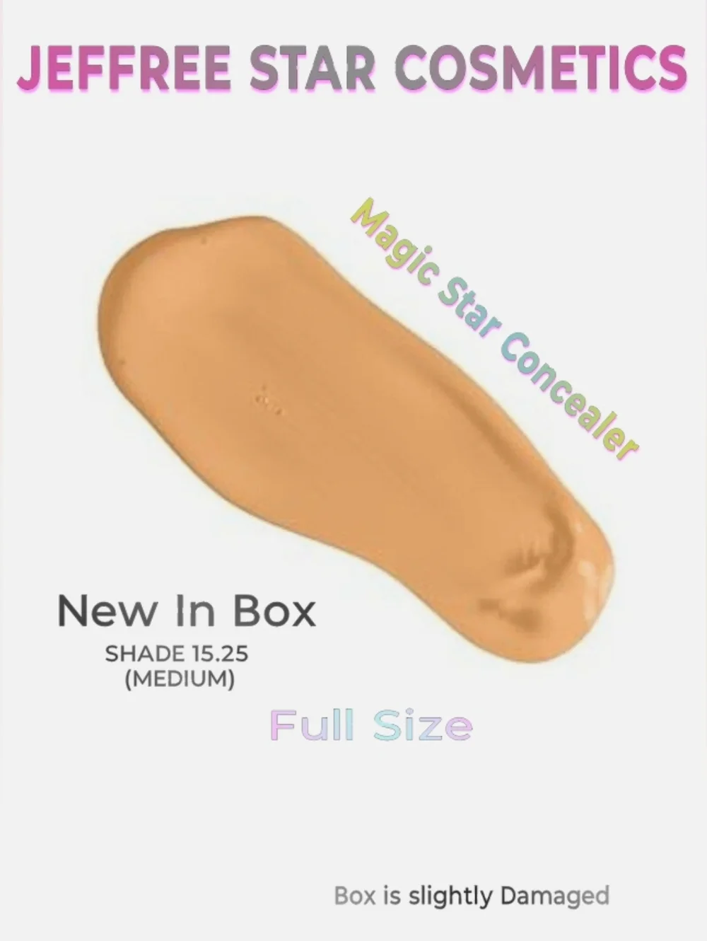 NEW Jeffree Star Magic Star Liquid Concealer ~ Full Size in Box ~ Shade C15.25